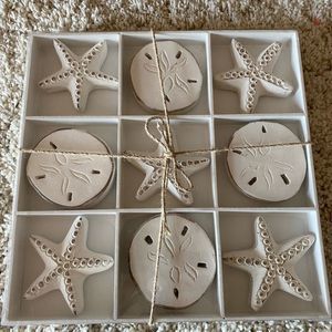 Coastal decor tic tac toe